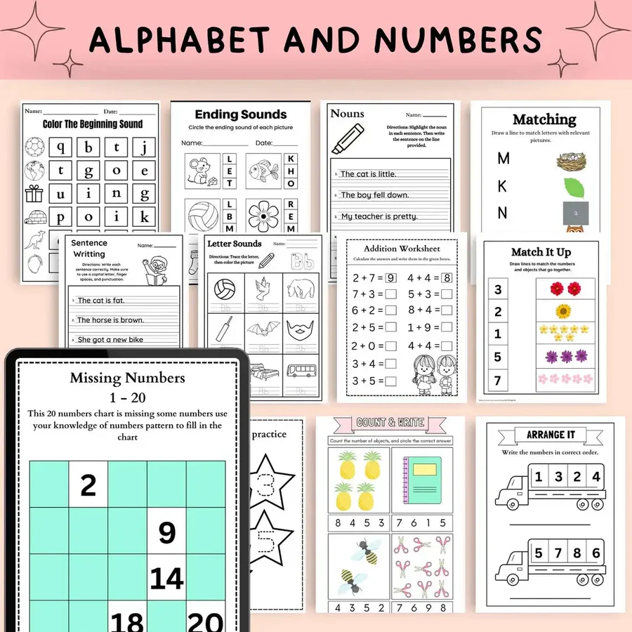 20,000+ Smart Kids Learning Worksheets: The Ultimate Screen-Free Bundle - Image 3